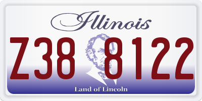 IL license plate Z388122