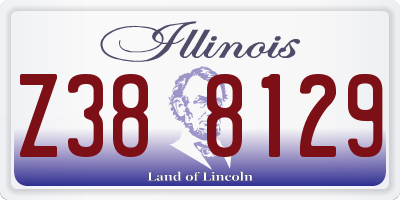 IL license plate Z388129