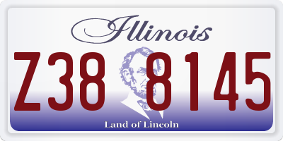 IL license plate Z388145