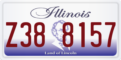 IL license plate Z388157