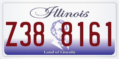 IL license plate Z388161