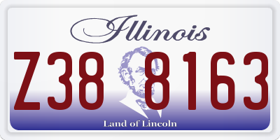 IL license plate Z388163