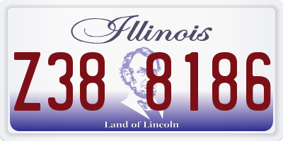 IL license plate Z388186