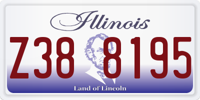 IL license plate Z388195