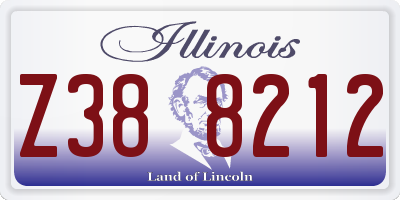 IL license plate Z388212