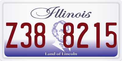IL license plate Z388215