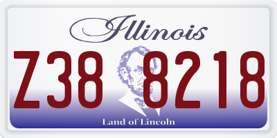 IL license plate Z388218