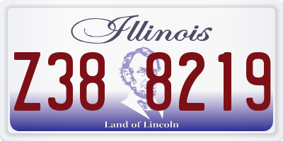 IL license plate Z388219