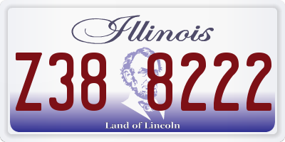 IL license plate Z388222