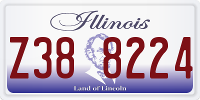 IL license plate Z388224