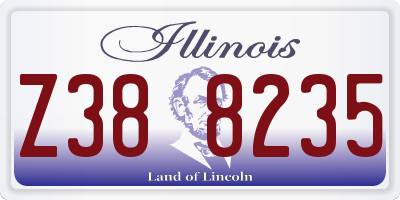 IL license plate Z388235