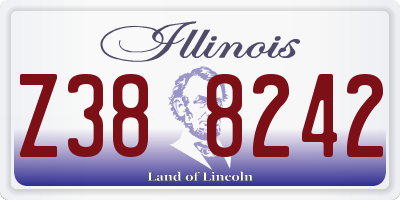 IL license plate Z388242