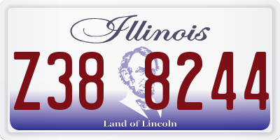 IL license plate Z388244