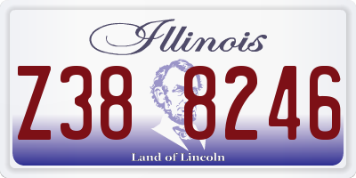 IL license plate Z388246
