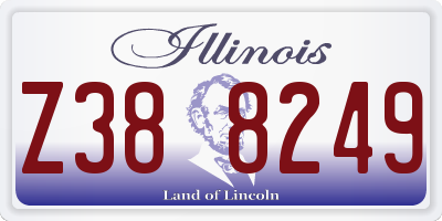 IL license plate Z388249