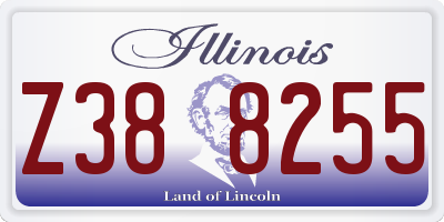 IL license plate Z388255
