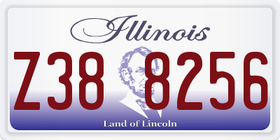 IL license plate Z388256