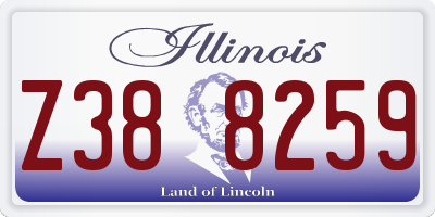 IL license plate Z388259