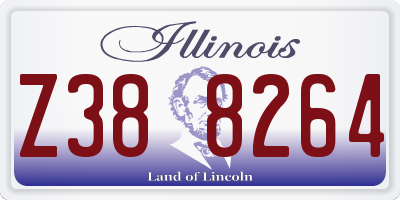 IL license plate Z388264