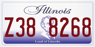 IL license plate Z388268