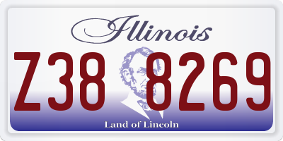 IL license plate Z388269