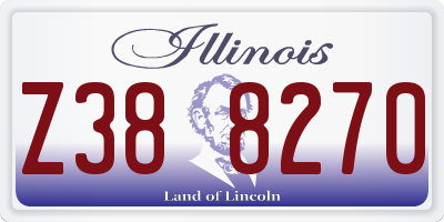 IL license plate Z388270
