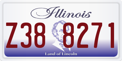 IL license plate Z388271