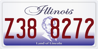 IL license plate Z388272