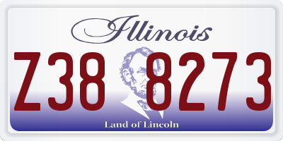 IL license plate Z388273