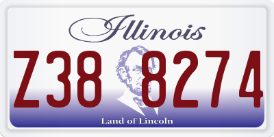 IL license plate Z388274