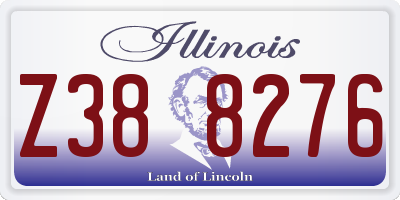 IL license plate Z388276
