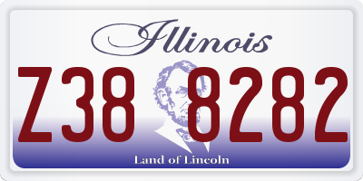 IL license plate Z388282