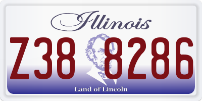 IL license plate Z388286