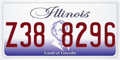 IL license plate Z388296