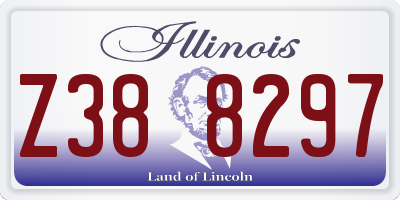 IL license plate Z388297