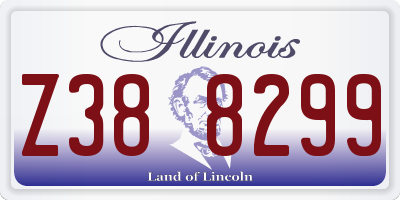IL license plate Z388299