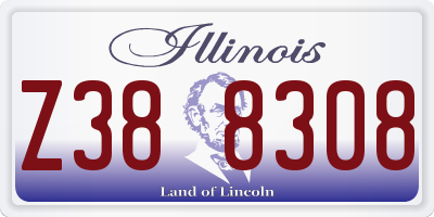 IL license plate Z388308