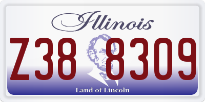 IL license plate Z388309