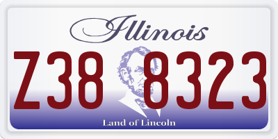 IL license plate Z388323