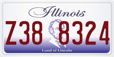 IL license plate Z388324