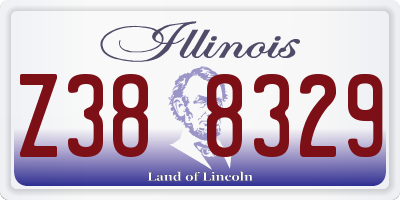 IL license plate Z388329