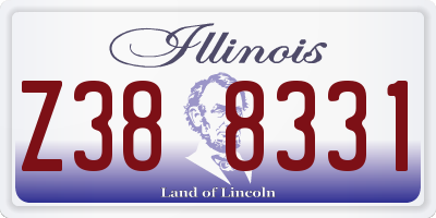 IL license plate Z388331
