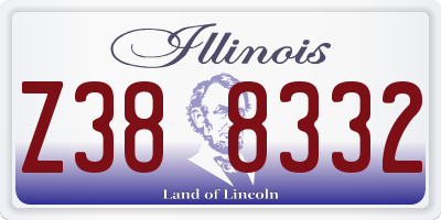 IL license plate Z388332