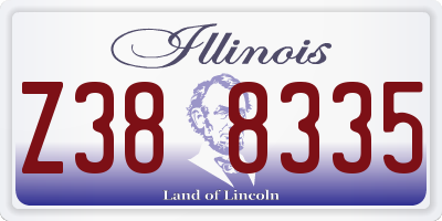 IL license plate Z388335