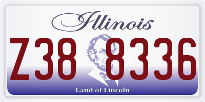 IL license plate Z388336