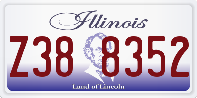 IL license plate Z388352