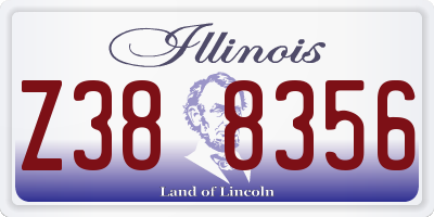 IL license plate Z388356