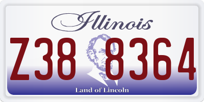 IL license plate Z388364