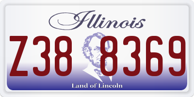 IL license plate Z388369