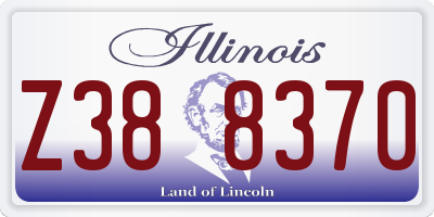 IL license plate Z388370